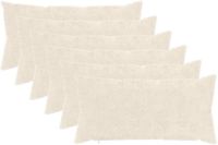 vidaXL Kussensloop Wit 40 x 80 cm (6 stuks)