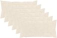 vidaXL Kussensloop Wit 40 x 80 cm (6 stuks)
