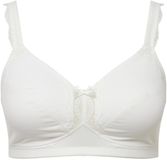 Ulla Popken - Dames - Softbeha kanten detail zonder beugels - Sneeuwwit - Maat 110E