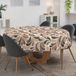 ANRO Tafelkleed Beige druppels Rond Ø120cm Met sierband Afwasbaar Waterafstotend Binnen & Buiten
