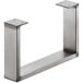 Häfele Patin de meuble à visser Châssis de meuble Patin 200 kg de capacité de charge, 80x20 mm - Acier brut laqué