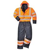 Portwest Hi-Vis Tweekleuren Overall - Gevoerd S485 - Oranje/Marine - 4XL