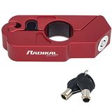RADIKAL RK538R Remslot Anti-diefstal Stuur Beveiliging Koppelingshendel Grip, Motorfiets Remhendel Slot, Motorstuurslot, Scooter Quad Throttle Lock, Koppeling, Motorfietsen ATV, Universeel