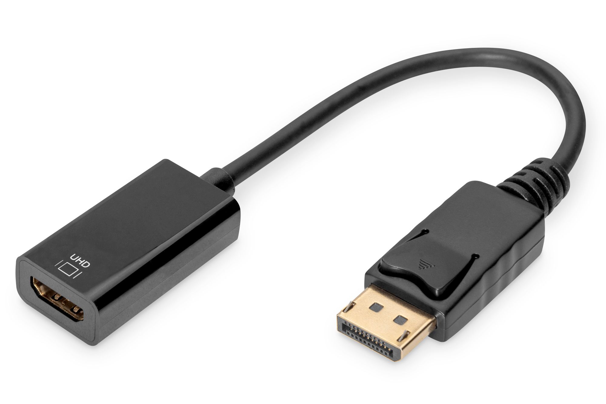 Digitus DB-340415-002-S video kabel adapter 0,2 m DisplayPort HDMI Zwart