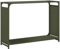 vidaXL - Brandhoutrek - 90x28x65 cm - Koudgewalst Staal - Olijfgroen