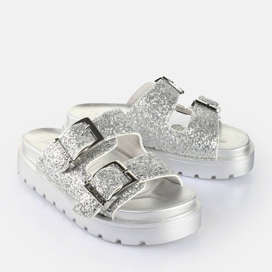 Buffalo RAYA ARI GLAM - SILVER Dames Sandaal - zilverkleurig - EU39