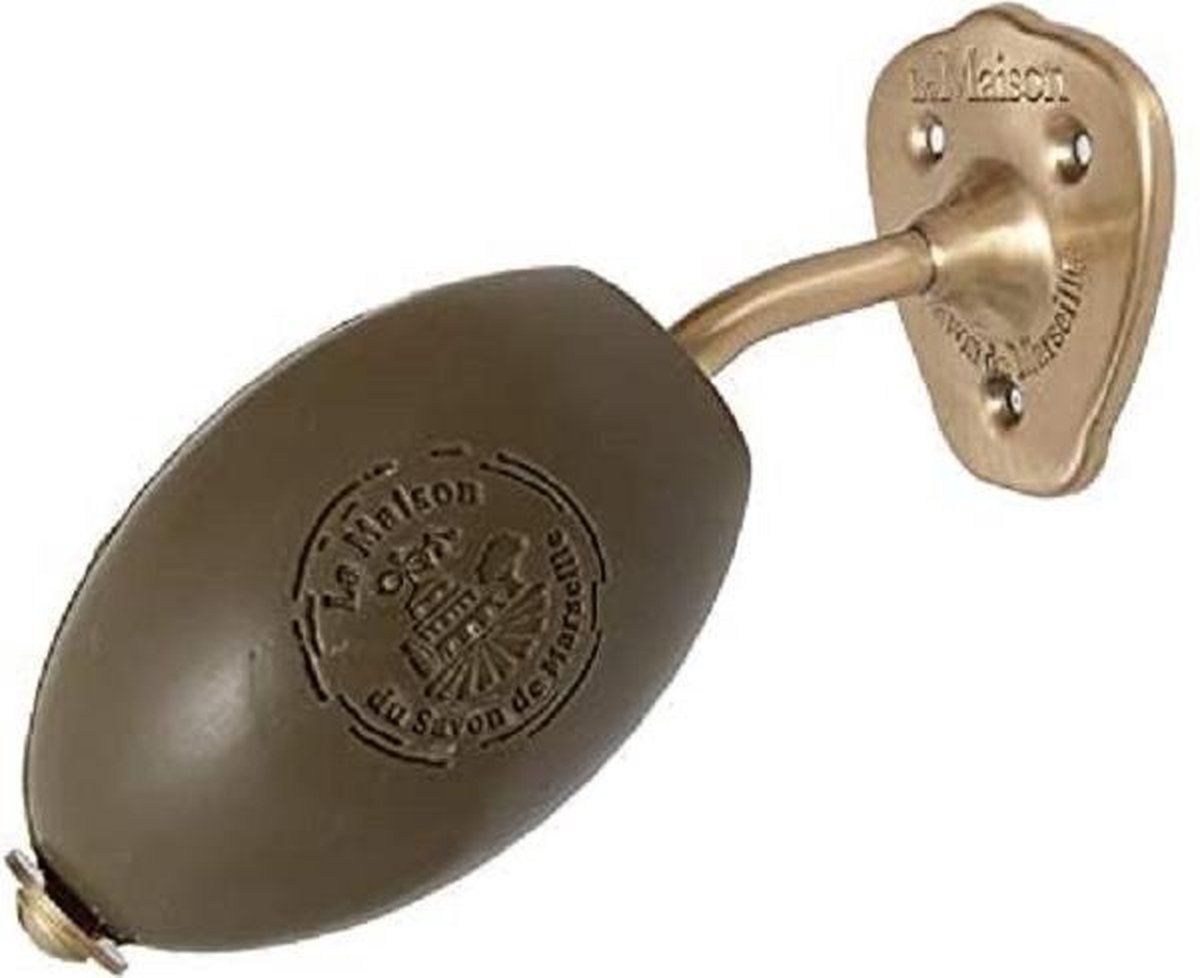 Berivita Zeephouder, Zeepstang Messing met Marseille Zeep - Hangend