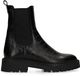 No Stress - Dames - Zwarte leren croco chelsea boots - Maat 40