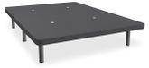 3D Cadre de lit 150x200 cm Gris foncé