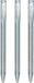 Pro Plus Grondpennen - 40x - tentharingen - metaal - halfrond - 30 cm - Zilver