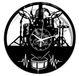Instant Karma Clocks Wandklok van vinyl voor feesten, cadeau-idee, vintage, handgemaakt, gitaar, muziek keyboard, accu, muziek, rock, metaal