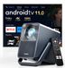 ULTIMEA Projecteur Android TV 11.0 avec NETFLIX, Projecteur Home Cinéma 4K Support 1000 ANSI-Lumen, Dolby Audio, Conception de Poignée de Transport, Poseidon E40 Smart Serie