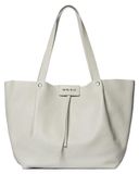 Marc Ellis Sac à main femme, cuir véritable, gris, argent, noir, or, Made in Italy
