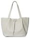 Marc Ellis Sac à main femme, cuir véritable, gris, argent, noir, or, Made in Italy