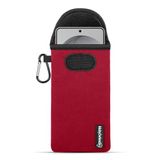 MobyDefend Étui - Convient pour Samsung Galaxy S26 Ultra - Pochette en néoprène avec mousqueton - Rouge