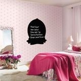 Ambiance Sticker Schoolbordsticker - uitwisbare zelfklevende muurstickers - ROCKET DESIGN - 75x60cm