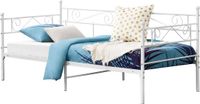 en.casa Kerava Eenpersoons slaapbank 90x200 cm wit