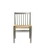 FDB Møbler Chaise J80 Hêtre laqué gris mousse-nature