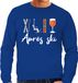 Bellatio Decorations Apres ski sweater heren blauw L