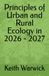 Principles of Urban and Rural Ecology in 2026 - 2027