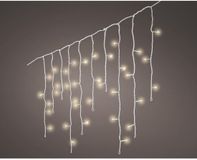Lumineo Ijspegelverlichting - 384 LED - Warm Wit - 1400 cm - 75 cm - 8 functies - Batterij