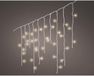 Lumineo Ijspegelverlichting - 384 LED - Warm Wit - 1400 cm - 75 cm - 8 functies - Batterij