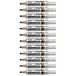Pentel Maxiflo Whiteboard-marker, conisch, breed, bruin, 12 stuks