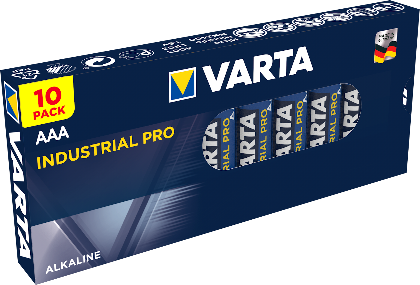 Varta Industrial Pro AAA 10 stuks - Alkaline batterijen