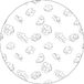 Bonateks Ronde digitaal bedrukte muismat, antislip onderkant, voor kantoor en thuis, diameter: 22 cm