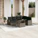 Maison Exclusive - Ensemble de jardin, 8 pièces, avec coussins, gris, en polyrotin