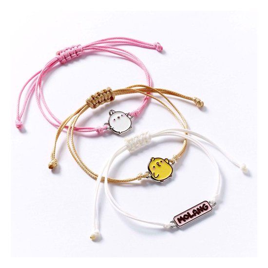Molang The Carat Shop Molang Bracelets 3-Pack Molang and Piu Piu 18 cm
