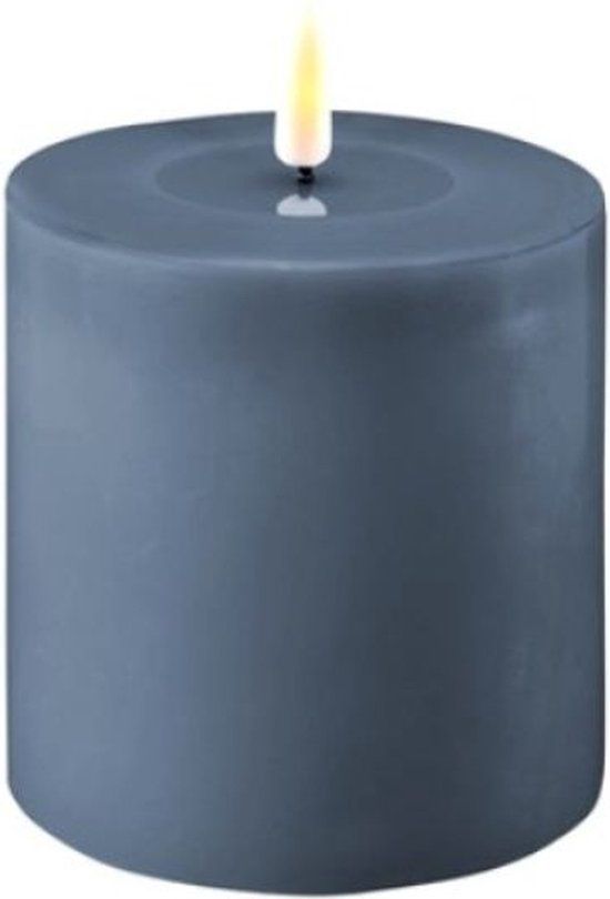 Led kaars 10 x 10 cm Ice Blue - Deluxe Homeart