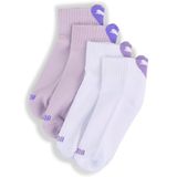 PUMA Chaussettes trois-quarts matelassées à logo cœur Enfant et Adolescent (lot de 2), Accessoires, Violet, 27-30