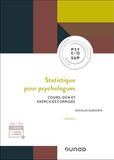 Statistique pour psychologues - 5e éd.: Cours, QCM et exercices corrigés