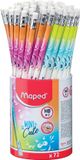 Maped Office Maped Potloden MINI CUTE, HB, 72 stuks, Inclusief Gum