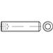 TOOLCRAFT TO-5412765 Draadpen M20 40 mm 50 stuk(s)
