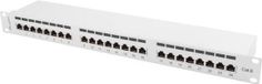 Lanberg Patch Panel 24 PORT 1U, Cat. 6, SHIELDED, GRAY