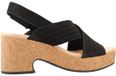 CLARKS NERISA WEST Sandalen met hak Zwart Leer Dames Maat 38