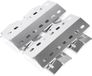 Plaque chauffante en acier inoxydable 33.5 x 12 cm - Set de 4