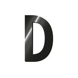 Legami - Metal Stickers, My Initial, Letter D, 2.5 cm, Personalize Your Accessories