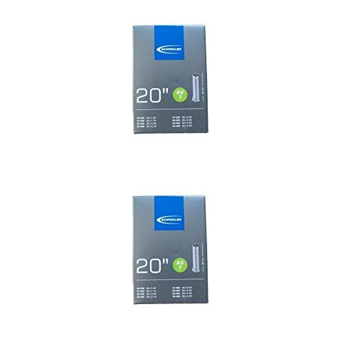 2x Schwalbe 2x Binnenband 40-62/406, AV7 NR.7 AV 20x1.75-2.50 Fiets