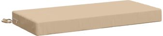 vidaXL Bankkussen SOEST 100% Polyester Crèmekleurig 60 x 40 x 8 cm