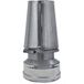 Cheminée double paroi isolée chapeau conique inox DN 80/130