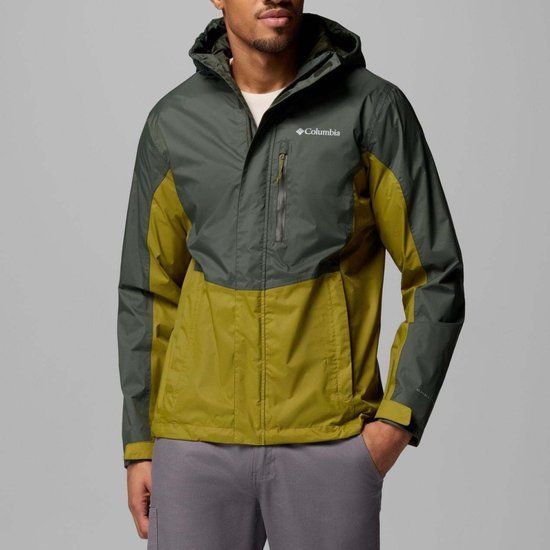 Columbia Heren Pouring Adventure 3 jas, waterdichte regenjas, groen, S