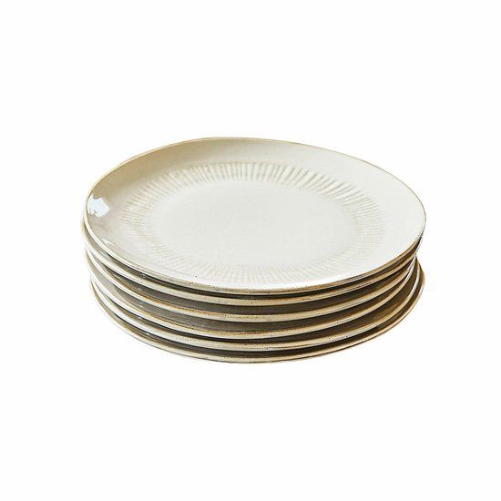 LOBERON Bord set van 6 Périers beige