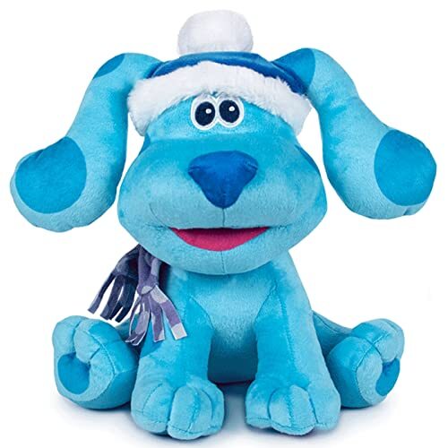 Play by Play Blue's Clues & You pluche dier Blue Pistes de Blue & Du, 24 cm, zacht, pluizig, cadeau voor kinderen