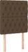 vidaXL Hoofdbord donkerbruin stof 80x7x118/128 cm
