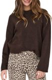 Only Simoni Gebreide Pullover - Dames Lange mouw - Coffee Bean