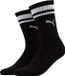 Puma Crew Heritage Stripe 2p Unisex Sportsokken Zwart 43-46