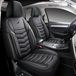 Housses de siège auto universelles pour sièges avant, cuir synthétique noir